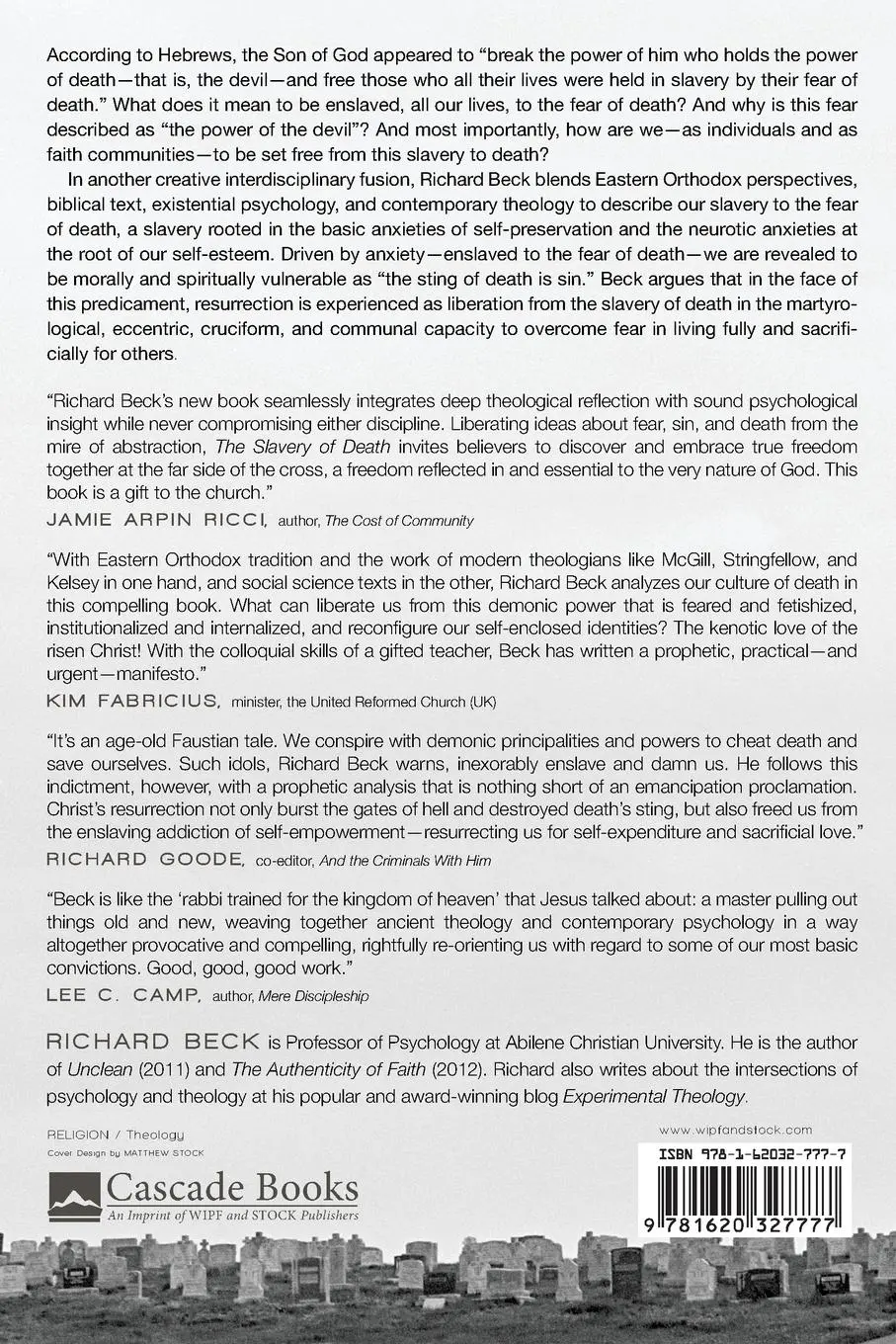 Rückseite: 9781620327777 | The Slavery of Death | Richard Beck | Taschenbuch | Englisch | 2013