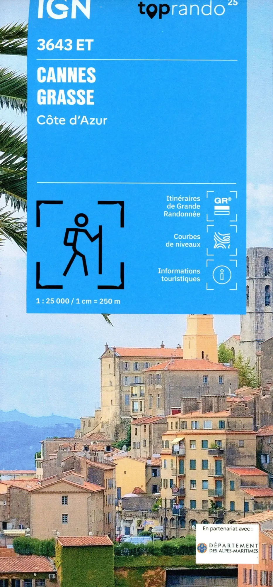 Cover: 9782758557777 | 3643ET Cannes Grasse | 1:25000 | (Land-)Karte | Französisch | 2025