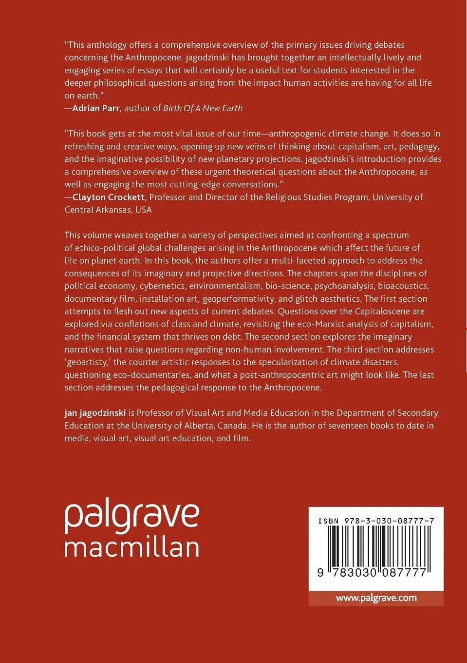 Rückseite: 9783030087777 | Interrogating the Anthropocene | Jan Jagodzinski | Taschenbuch | xxvi