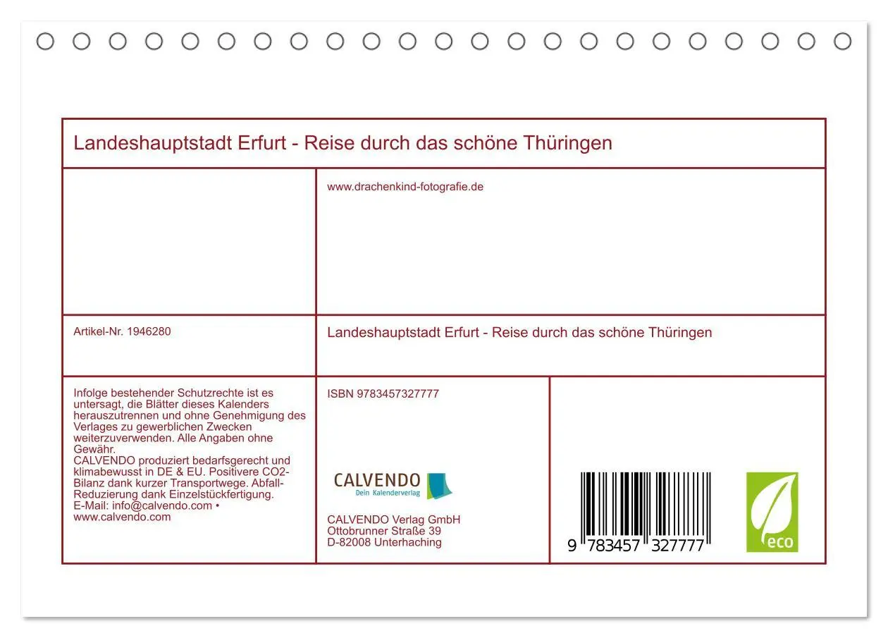 Bild: 9783457327777 | Landeshauptstadt Erfurt - Reise durch das schöne Thüringen...