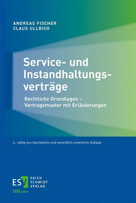 Cover: 9783503237777 | Service- und Instandhaltungsverträge | Andreas Fischer (u. a.) | Buch