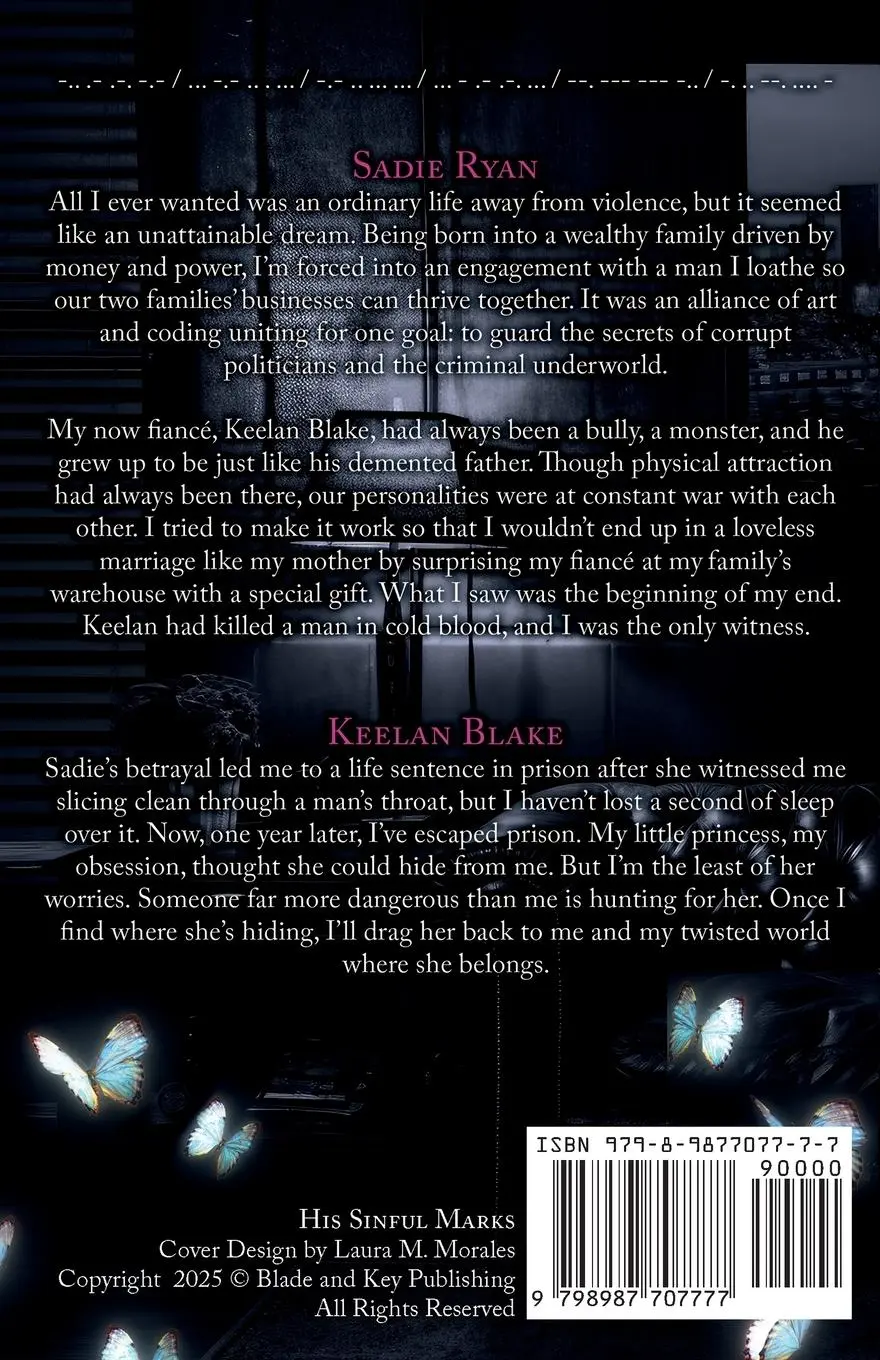 Rückseite: 9798987707777 | His Sinful Marks | A Dark Enemies to Lovers Romance | Blade (u. a.)