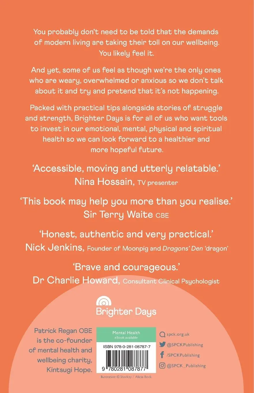 Rückseite: 9780281087877 | Brighter Days | 12 steps to strengthening your wellbeing | Regan