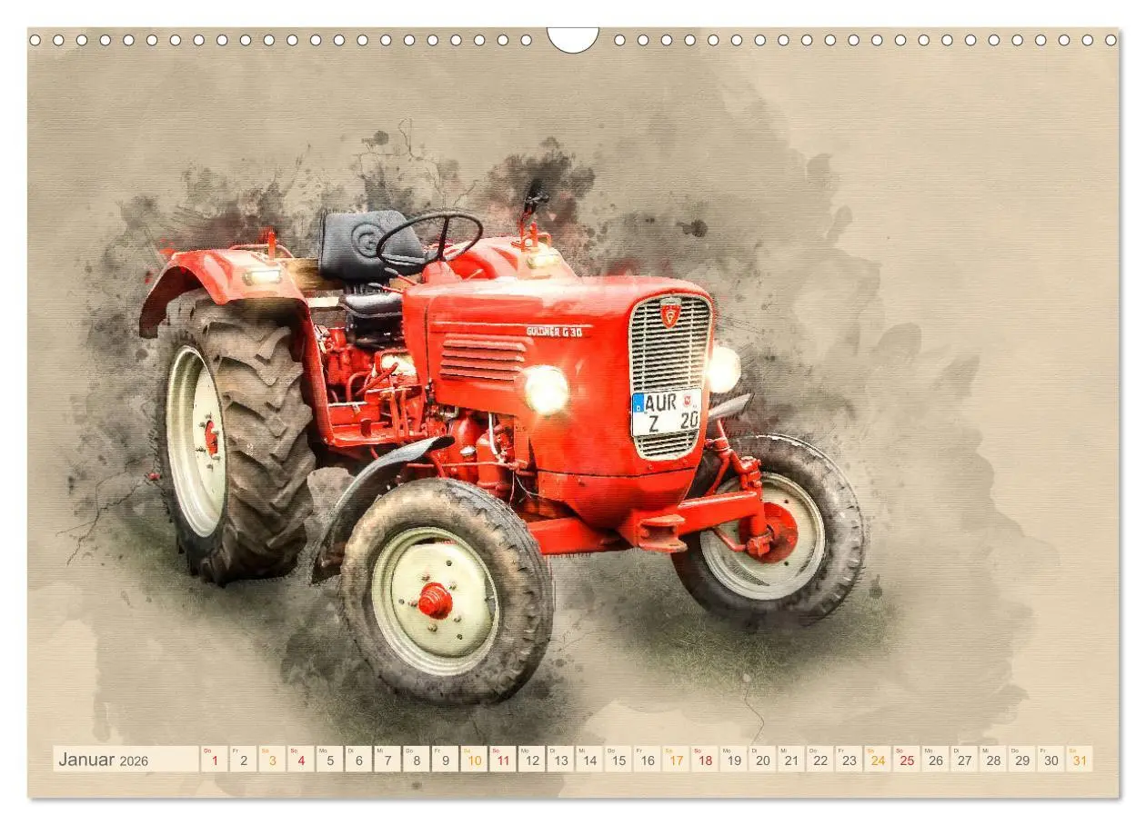 Bild: 9783457867877 | Traktoren für Liebhaber (Wandkalender 2026 DIN A3 quer), CALVENDO...