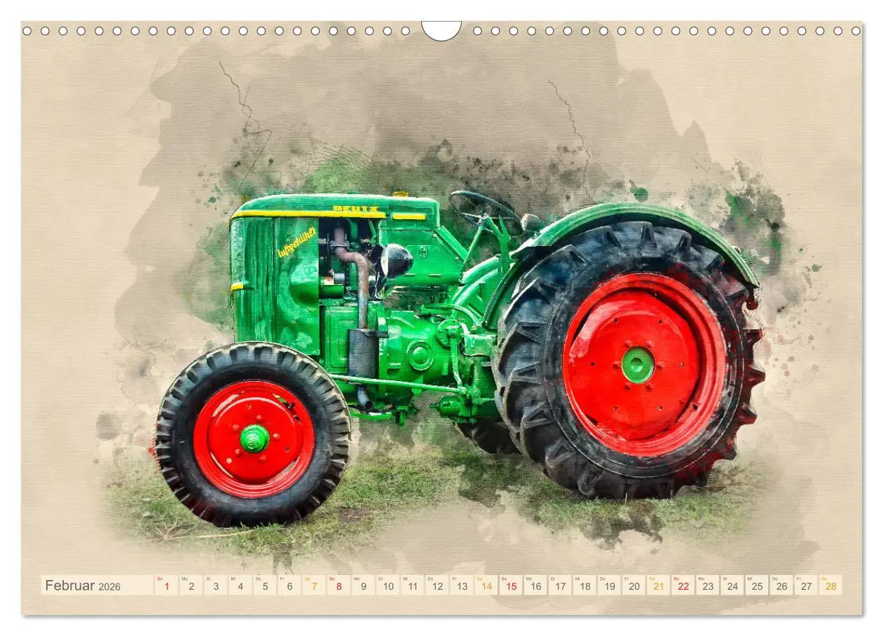 Bild: 9783457867877 | Traktoren für Liebhaber (Wandkalender 2026 DIN A3 quer), CALVENDO...