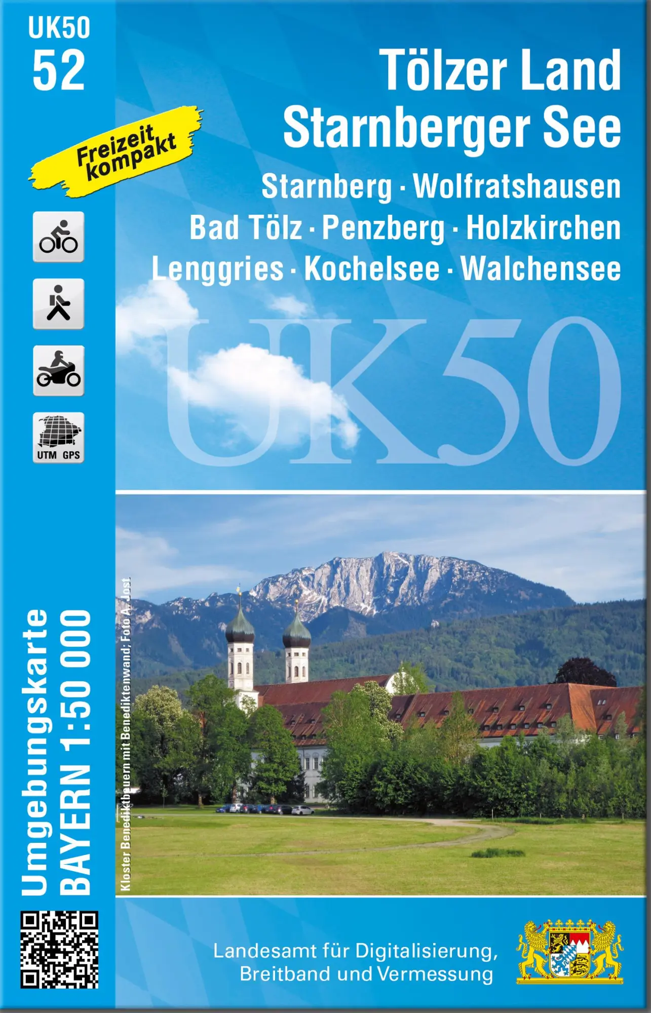 Cover: 9783899337877 | Tölzer Land - Starnberger See 1 : 50 000 (UK50-52) | (Land-)Karte