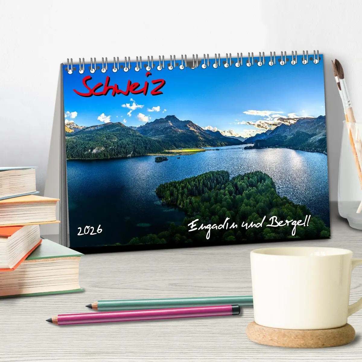 Bild: 9783457617977 | Schweiz - Engadin und Bergell (Tischkalender 2026 DIN A5 quer),...