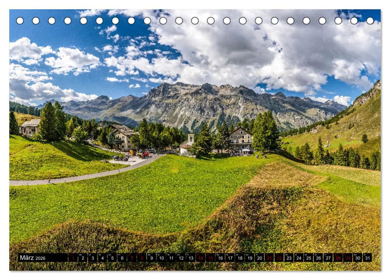Bild: 9783457617977 | Schweiz - Engadin und Bergell (Tischkalender 2026 DIN A5 quer),...