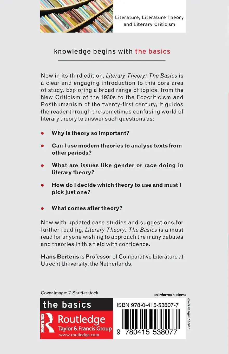 Rückseite: 9780415538077 | Literary Theory | The Basics | Hans Bertens | Taschenbuch | Englisch