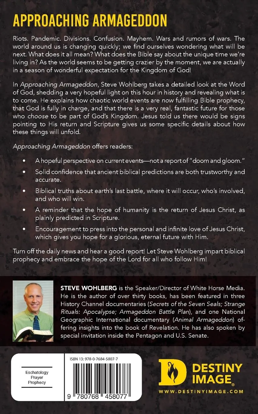 Rückseite: 9780768458077 | Approaching Armageddon | Discover Hope Beyond Earth's Final Battle
