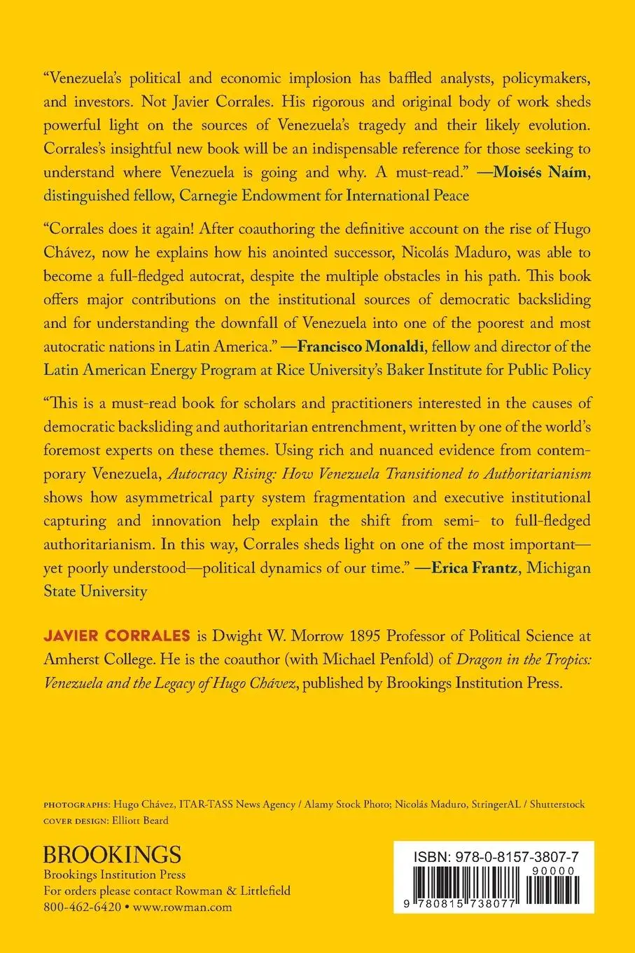 Rückseite: 9780815738077 | Autocracy Rising | How Venezuela Transitioned to Authoritarianism