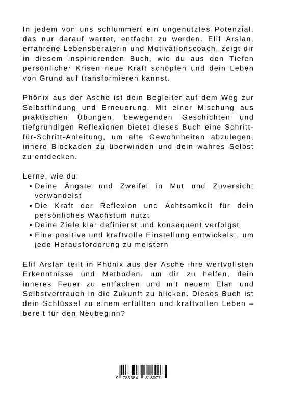 Rückseite: 9783384318077 | Phönix aus der Asche | Dein Weg zu innerer Stärke und Neubeginn | Buch