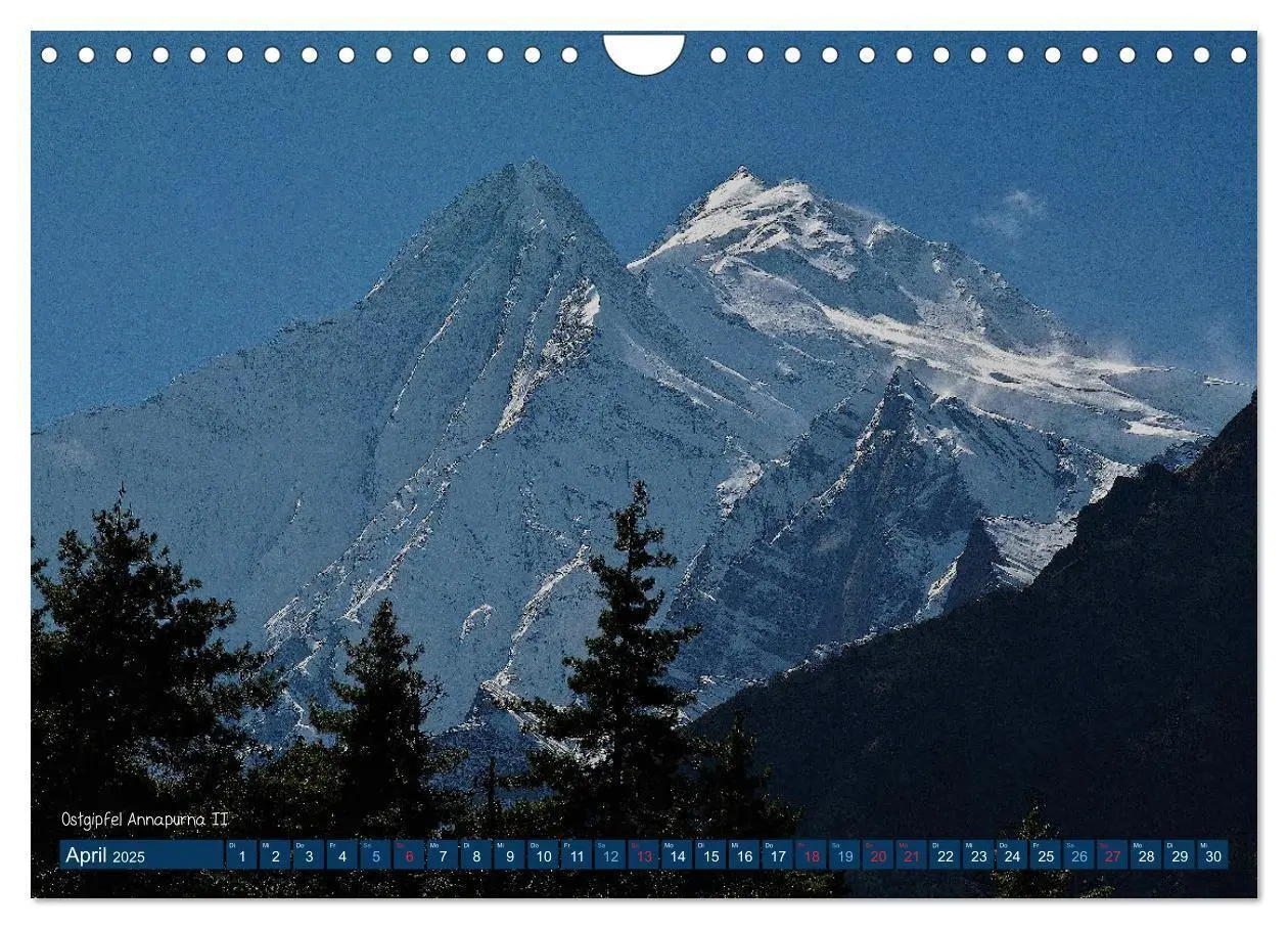 Bild: 9783435038077 | Der Annapurna Trek (Wandkalender 2025 DIN A4 quer), CALVENDO...