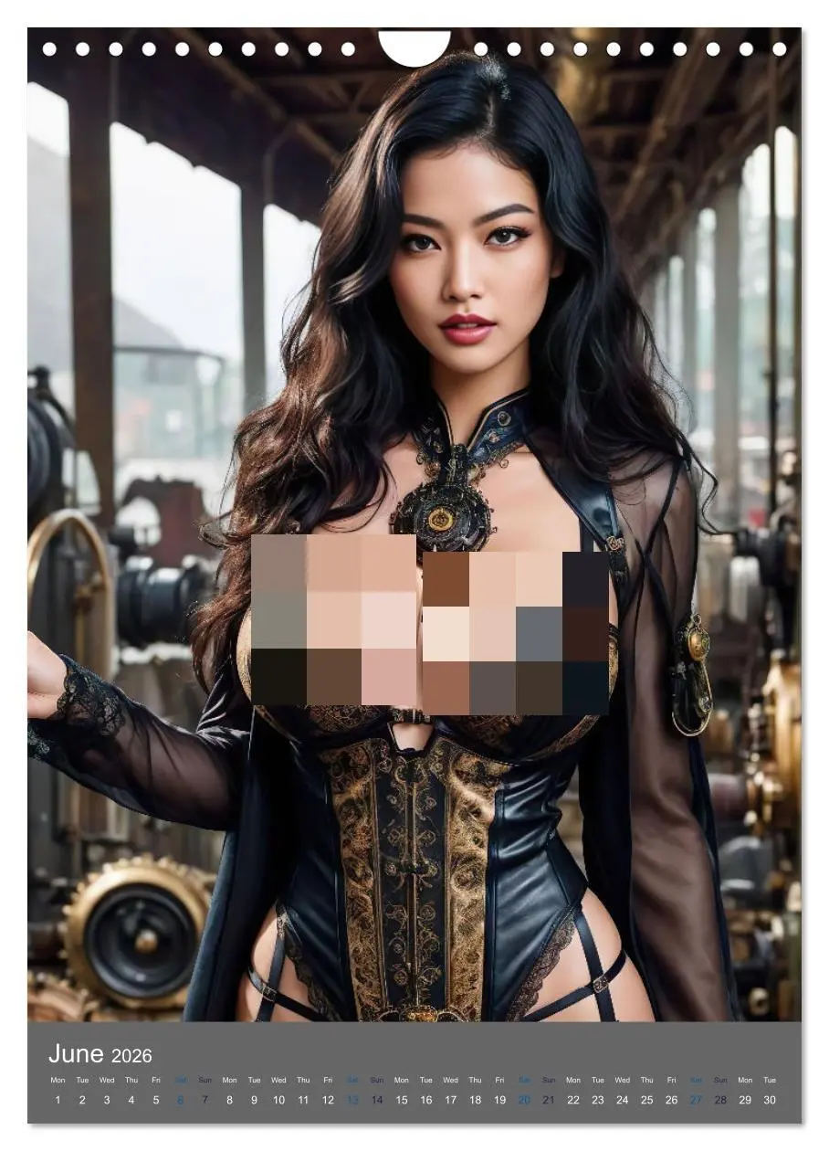Bild: 9783516528077 | Seductive steampunk divas (Wall Calendar 2026 DIN A4 portrait),...
