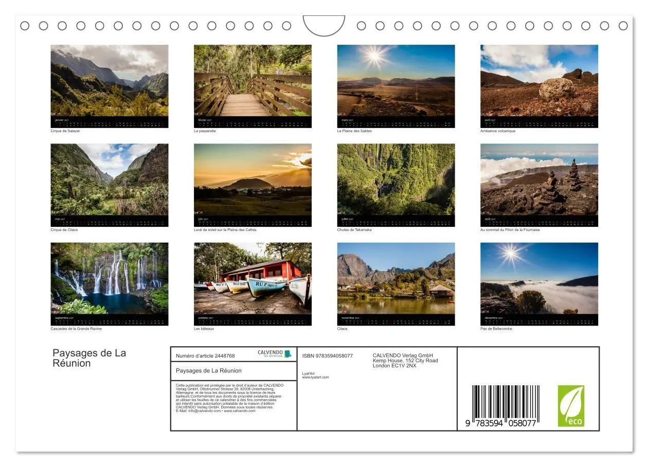 Bild: 9783594058077 | Paysages de La Réunion (Calendrier mural 2027 DIN A4 vertical),...