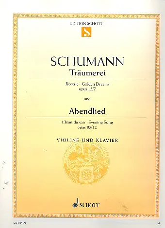 Cover: 9790001088077 | Traumerei &amp; Abendlied Opus 15/7 &amp; | Robert Schumann | Buch