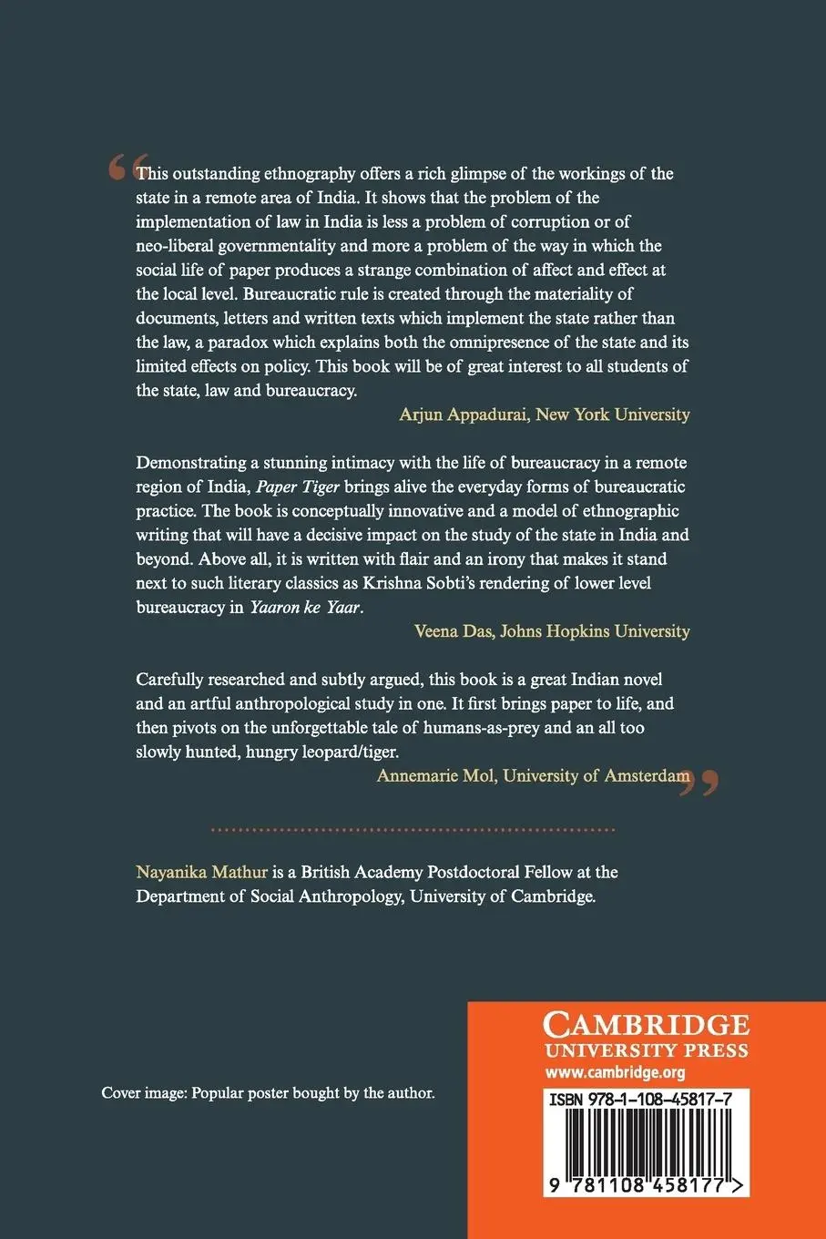 Rückseite: 9781108458177 | Paper Tiger | Nayanika Mathur | Taschenbuch | Kartoniert / Broschiert