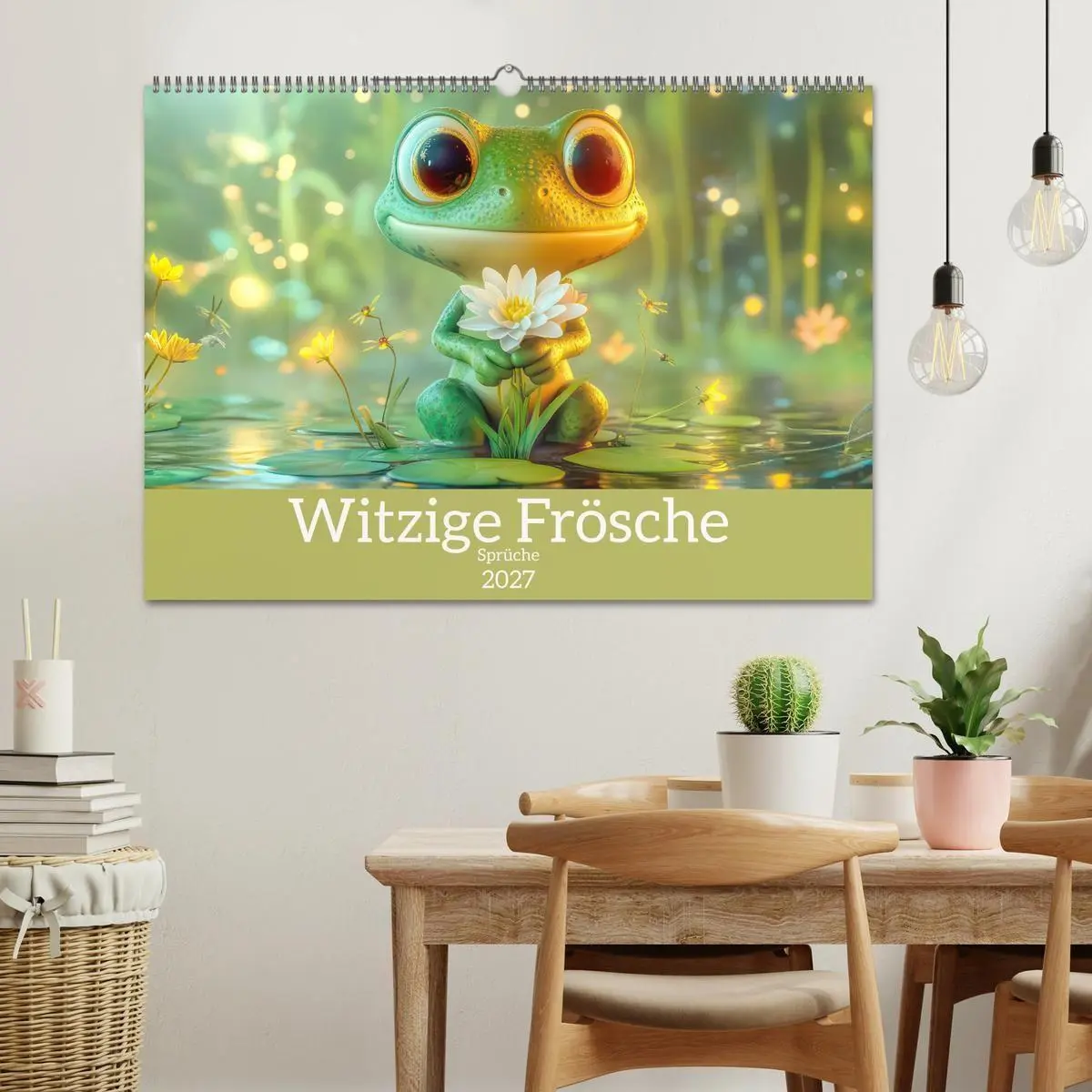 Bild: 9783516998177 | Witzige Frösche - Sprüche (Wandkalender 2027 DIN A2 quer), CALVENDO...