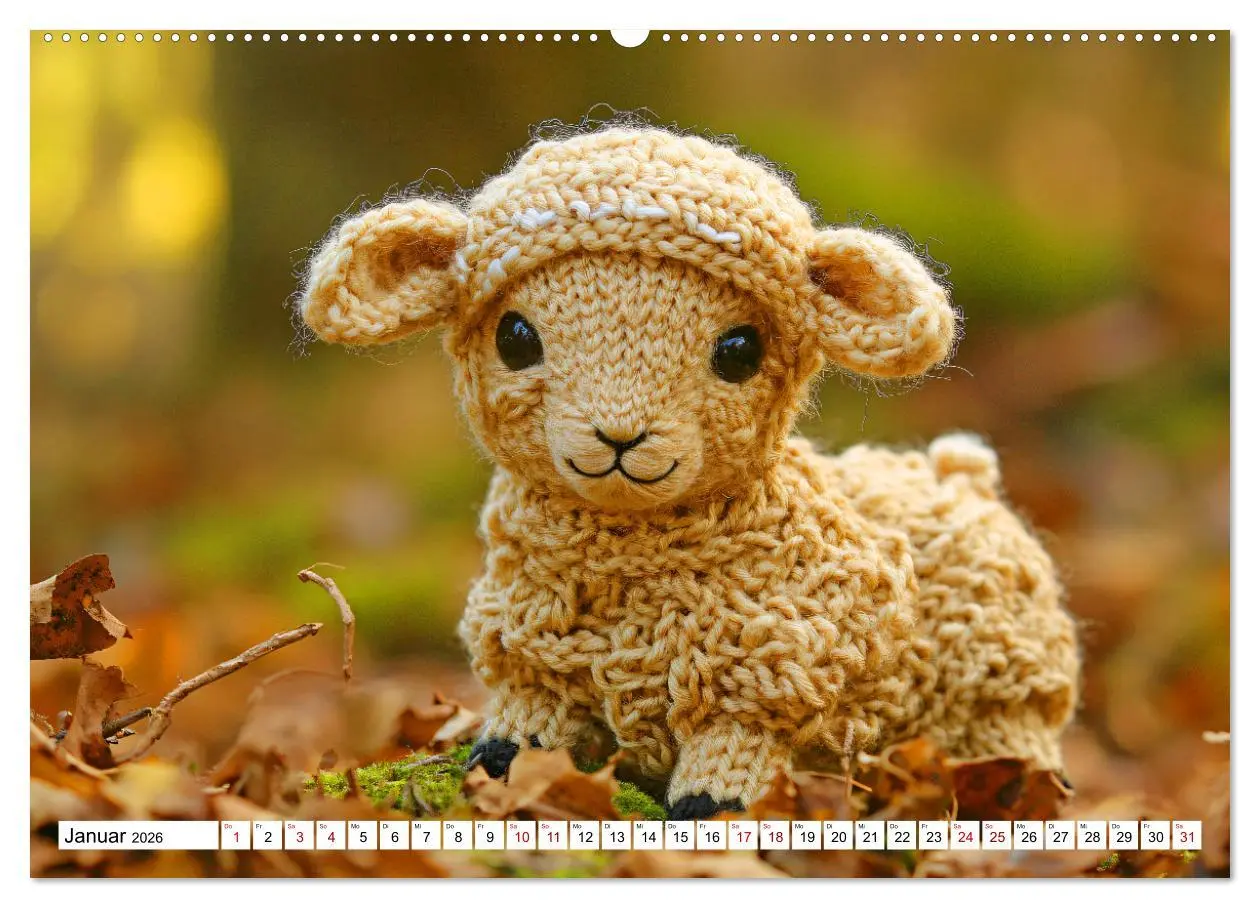 Bild: 9783457348277 | Strick-Safari - Gestrickte Tiere zum Verlieben (Wandkalender 2026...