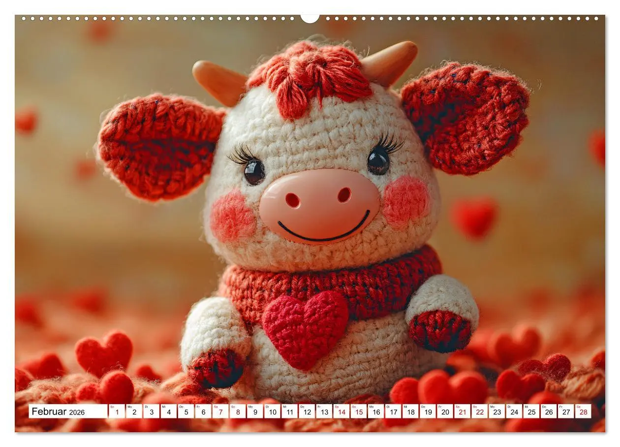 Bild: 9783457348277 | Strick-Safari - Gestrickte Tiere zum Verlieben (Wandkalender 2026...