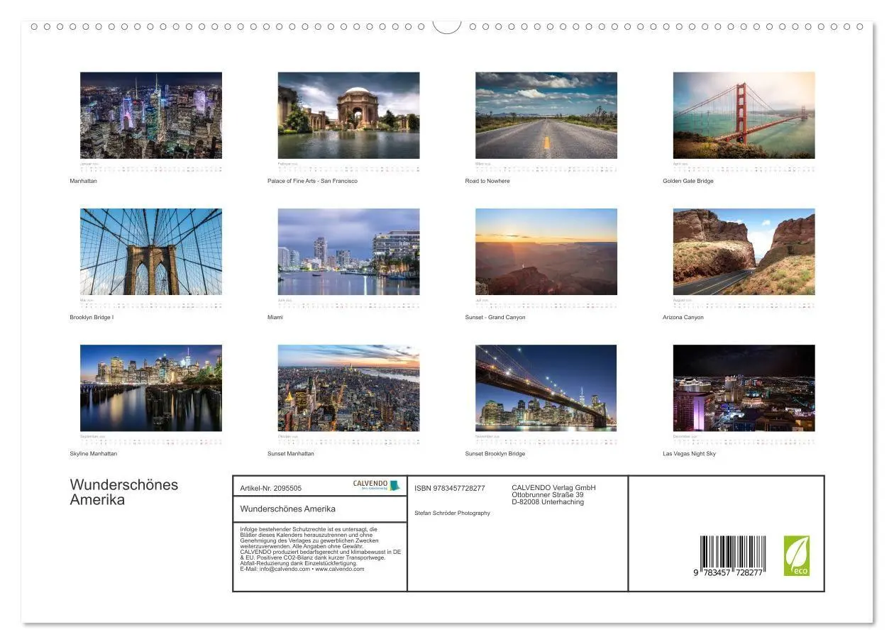 Bild: 9783457728277 | Wunderschönes Amerika (hochwertiger Premium Wandkalender 2026 DIN...