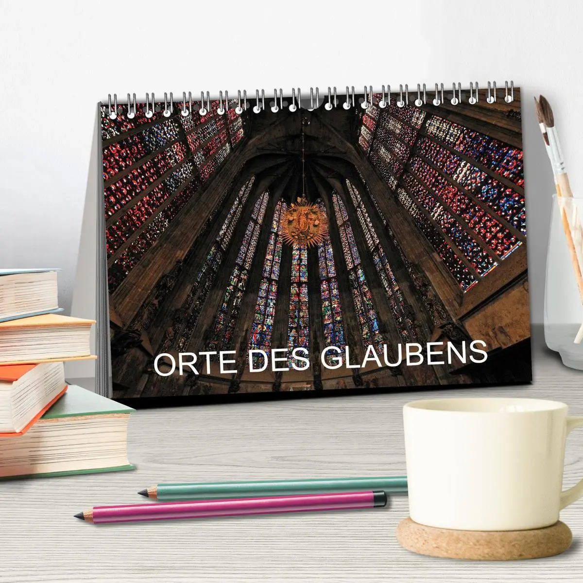 Bild: 9783516128277 | Orte des Glaubens (Tischkalender 2026 DIN A5 quer), CALVENDO...