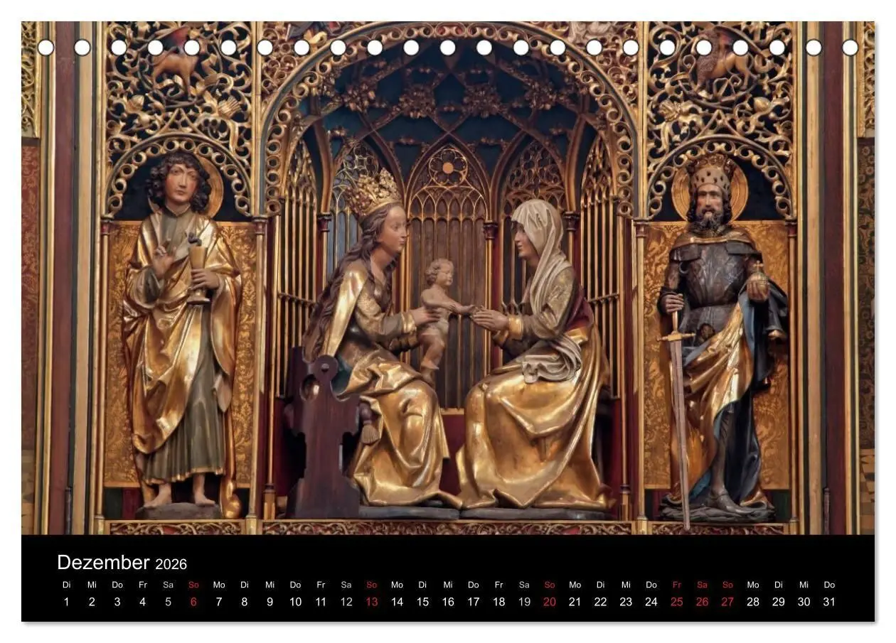 Bild: 9783516128277 | Orte des Glaubens (Tischkalender 2026 DIN A5 quer), CALVENDO...