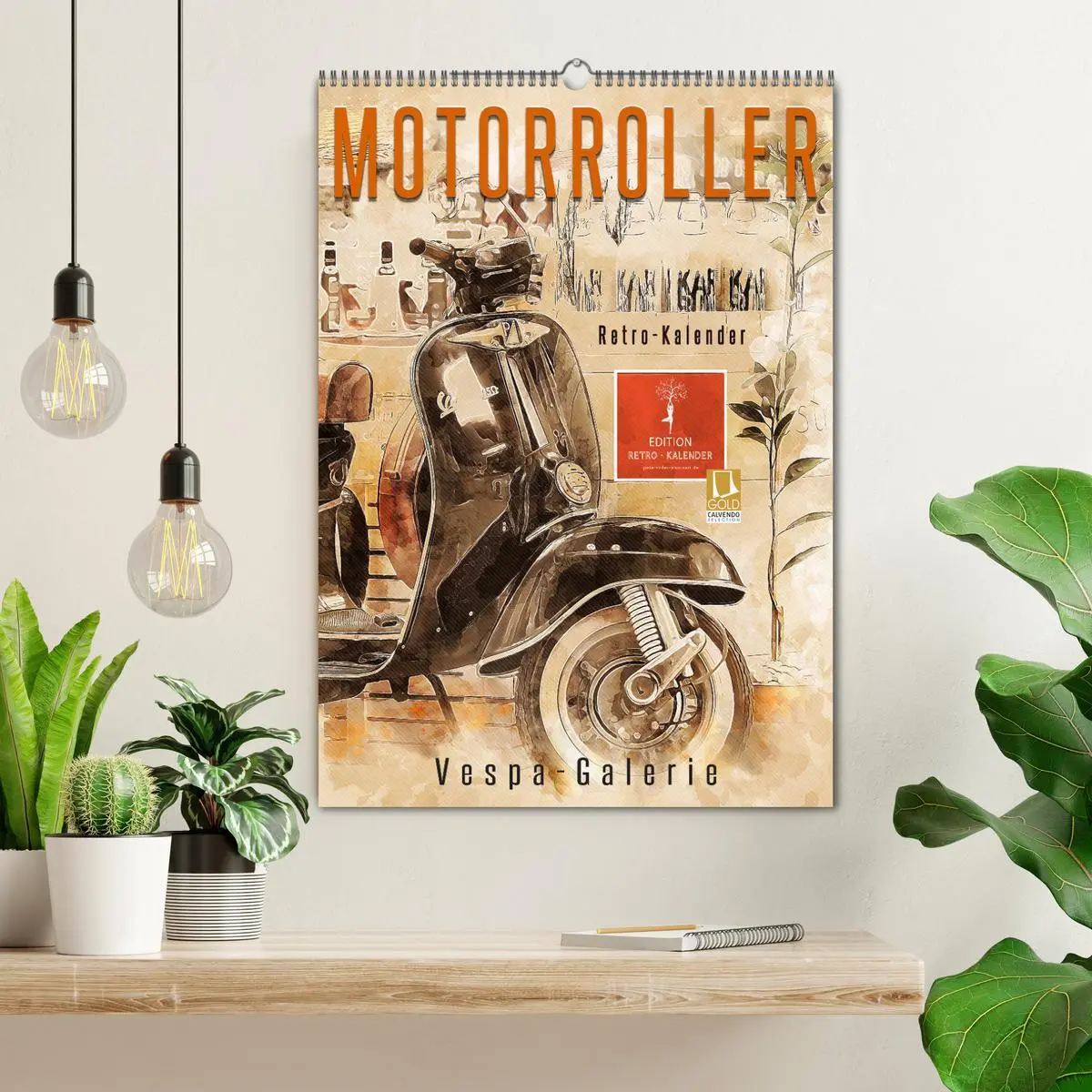 Bild: 9783516368277 | Motorroller - Vespa Galerie (Wandkalender 2026 DIN A2 hoch),...