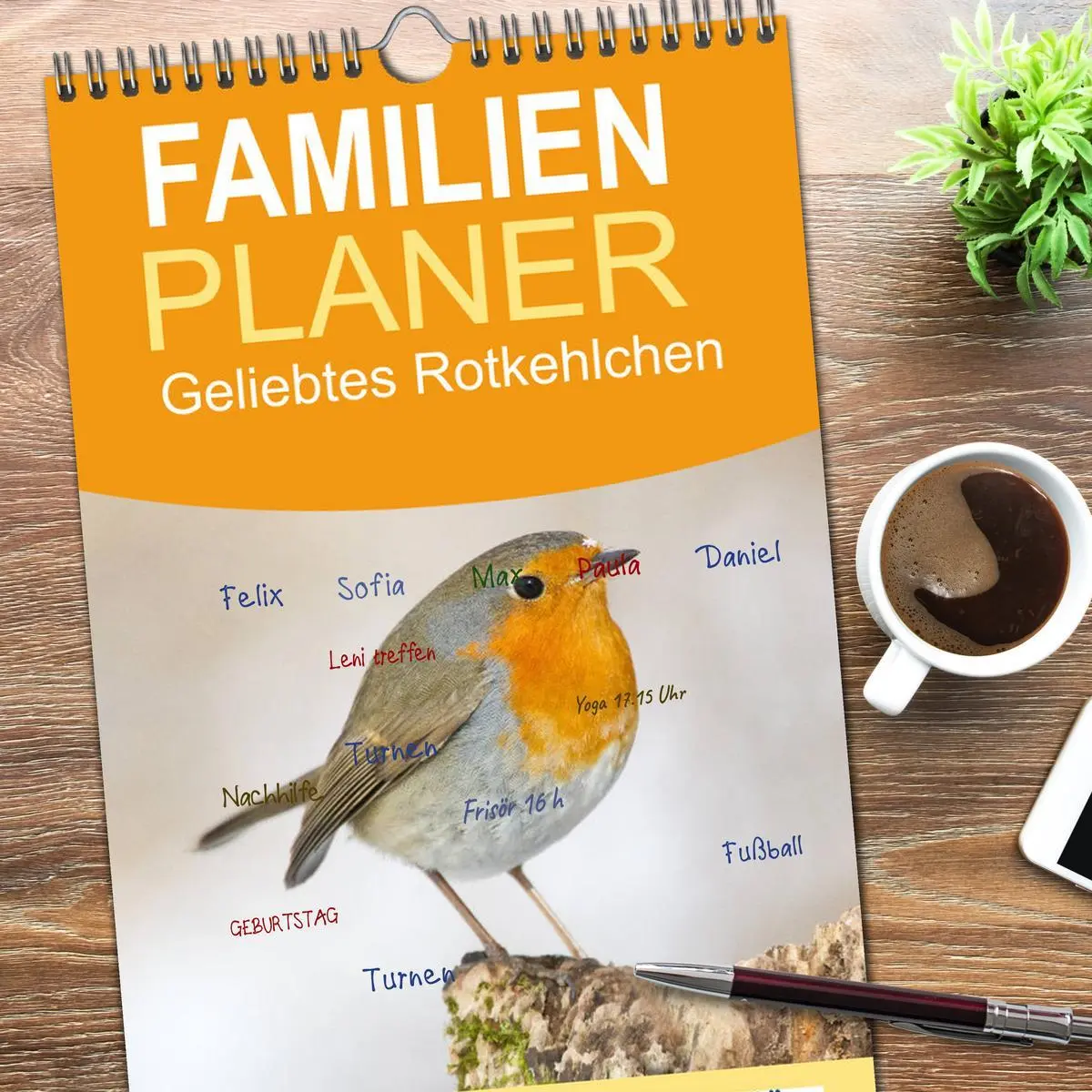 Bild: 9783516508277 | Familienplaner 2026 - Geliebtes Rotkehlchen mit 5 Spalten...