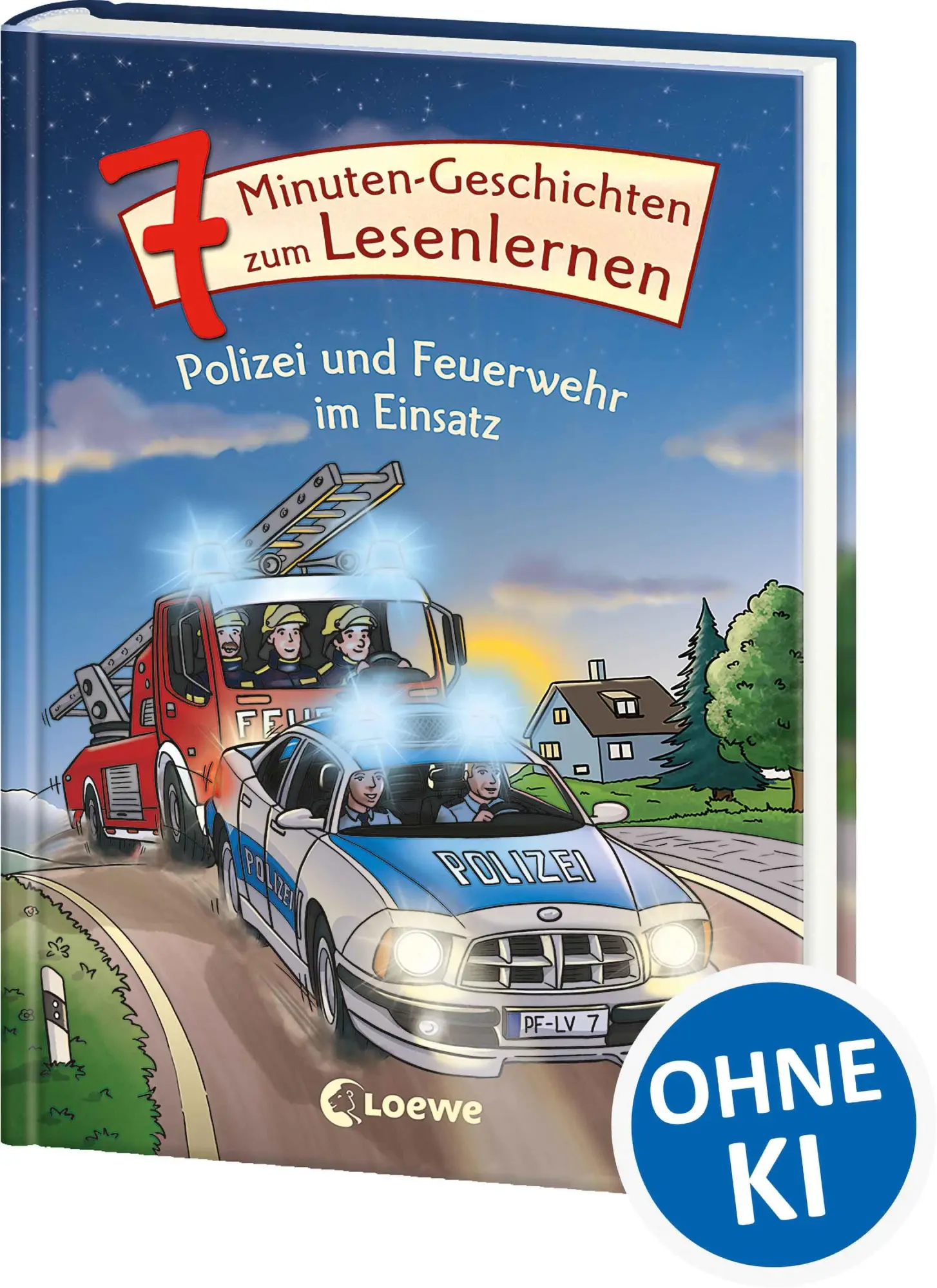 Cover: 9783743218277 | 7-Minuten-Geschichten zum Lesenlernen - Polizei und Feuerwehr im...