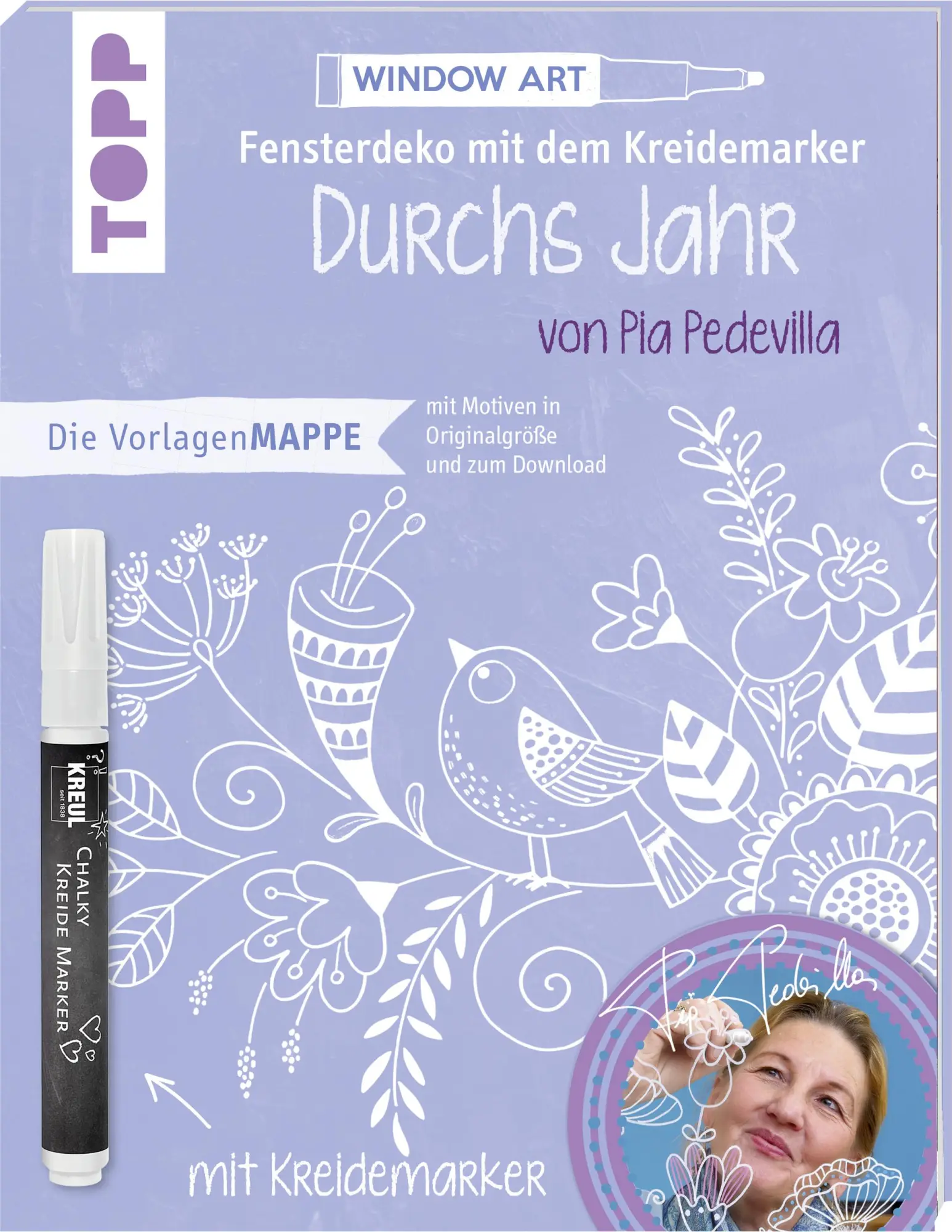 Cover: 9783772478277 | Vorlagenmappe Fensterdeko mit dem Kreidemarker - Durchs Jahr mit...