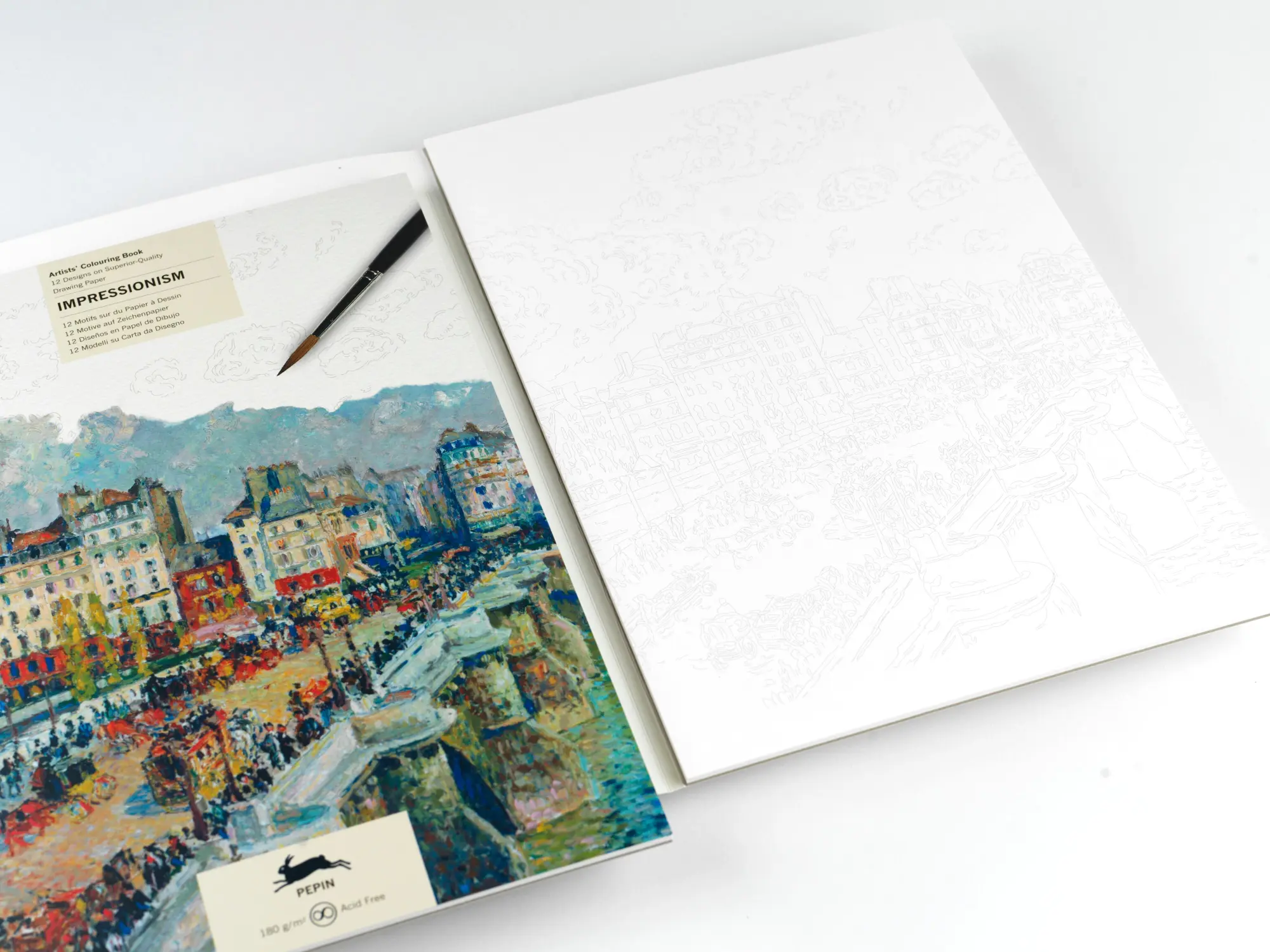 Bild: 9789460098277 | Impressionism | Artists' Colouring Book - 12 Motive auf Zeichenpapier