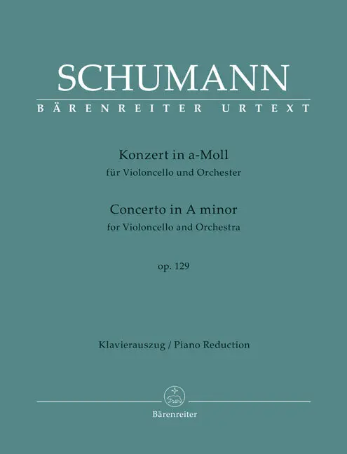 Cover: 9790006568277 | Konzert für Violoncello und Orchester in a-Moll op. 129 | Schumann
