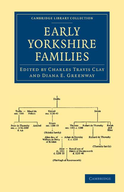 Cover: 9781108058377 | Early Yorkshire Families | Charles Clay (u. a.) | Taschenbuch | 2013