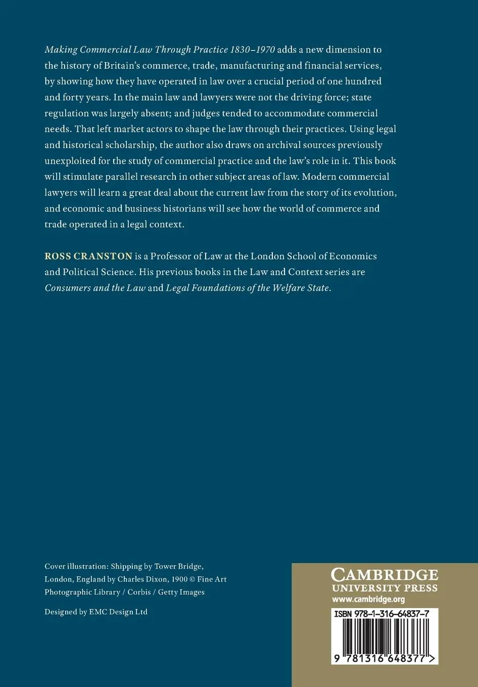 Rückseite: 9781316648377 | Making Commercial Law Through Practice 1830-1970 | Ross Cranston