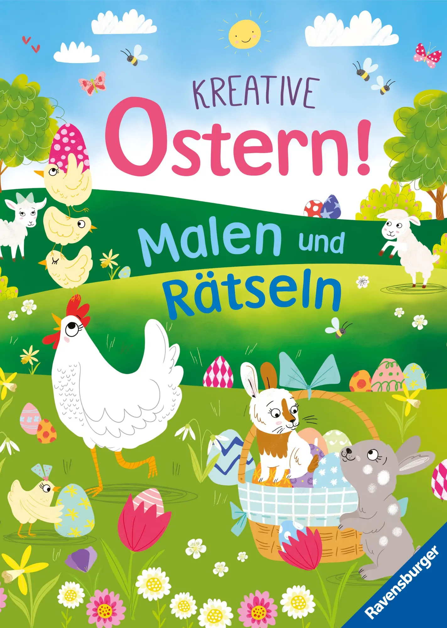 Cover: 9783473488377 | Kreative Ostern! Malen und Rätseln | Sam Loman | Taschenbuch | 96 S.