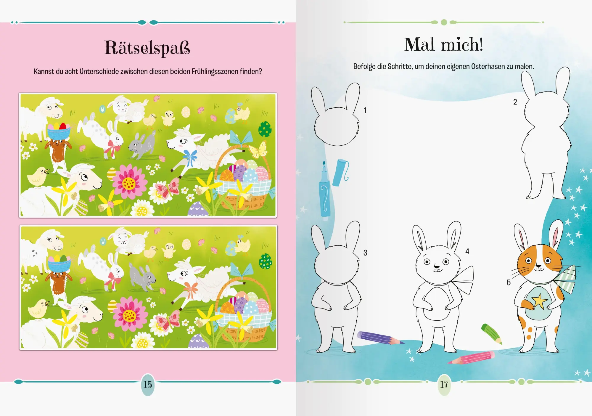 Bild: 9783473488377 | Kreative Ostern! Malen und Rätseln | Sam Loman | Taschenbuch | 96 S.