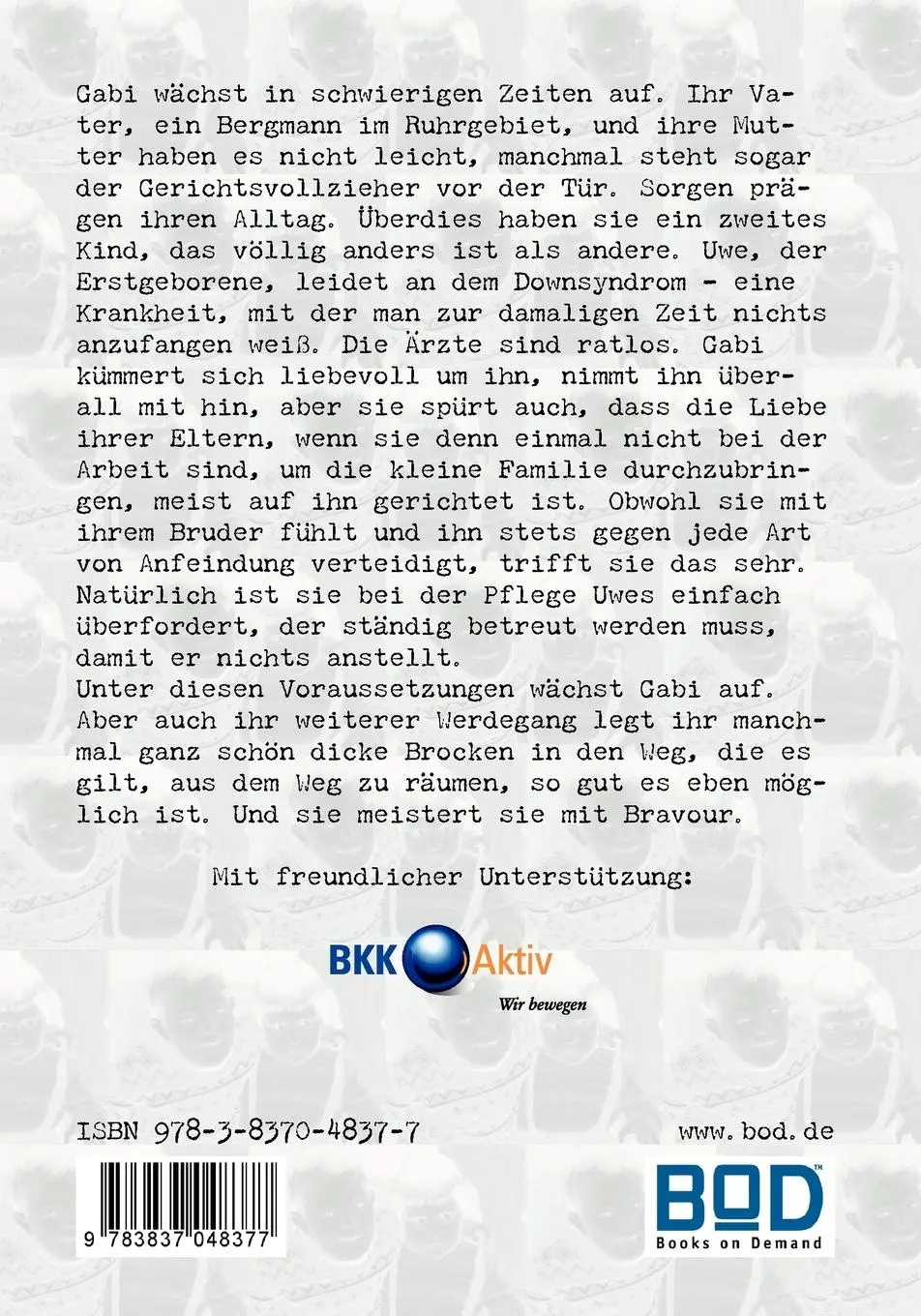 Rückseite: 9783837048377 | Ein wenig ICH oder mein Leben ein Kampf | Gabriele Benter | Buch