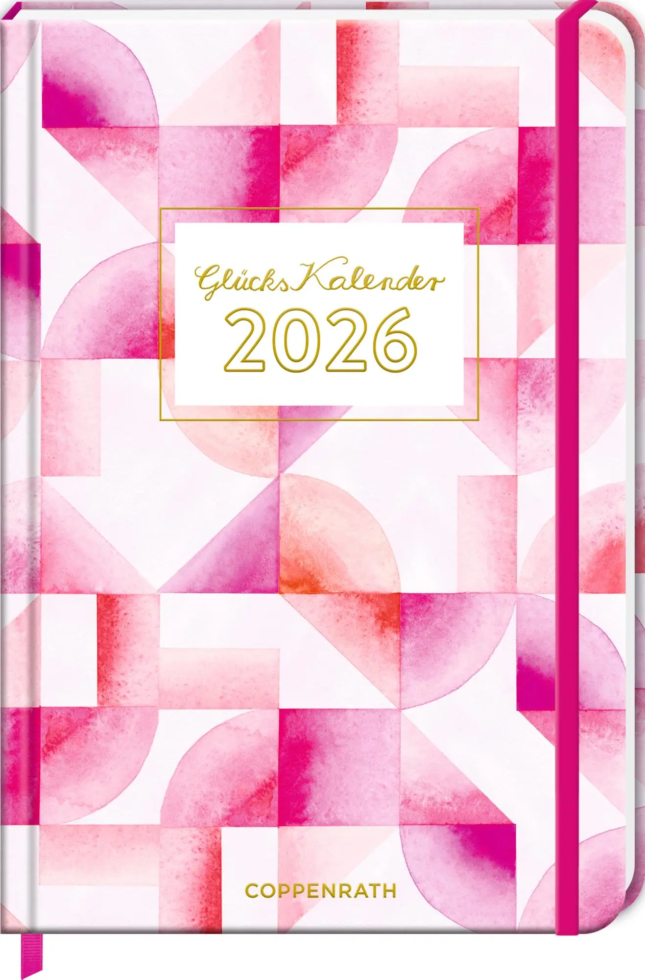 Cover: 4050003958477 | GlücksKalender 2026 - Mosaik (All about pink) | Kalender | 112 S.