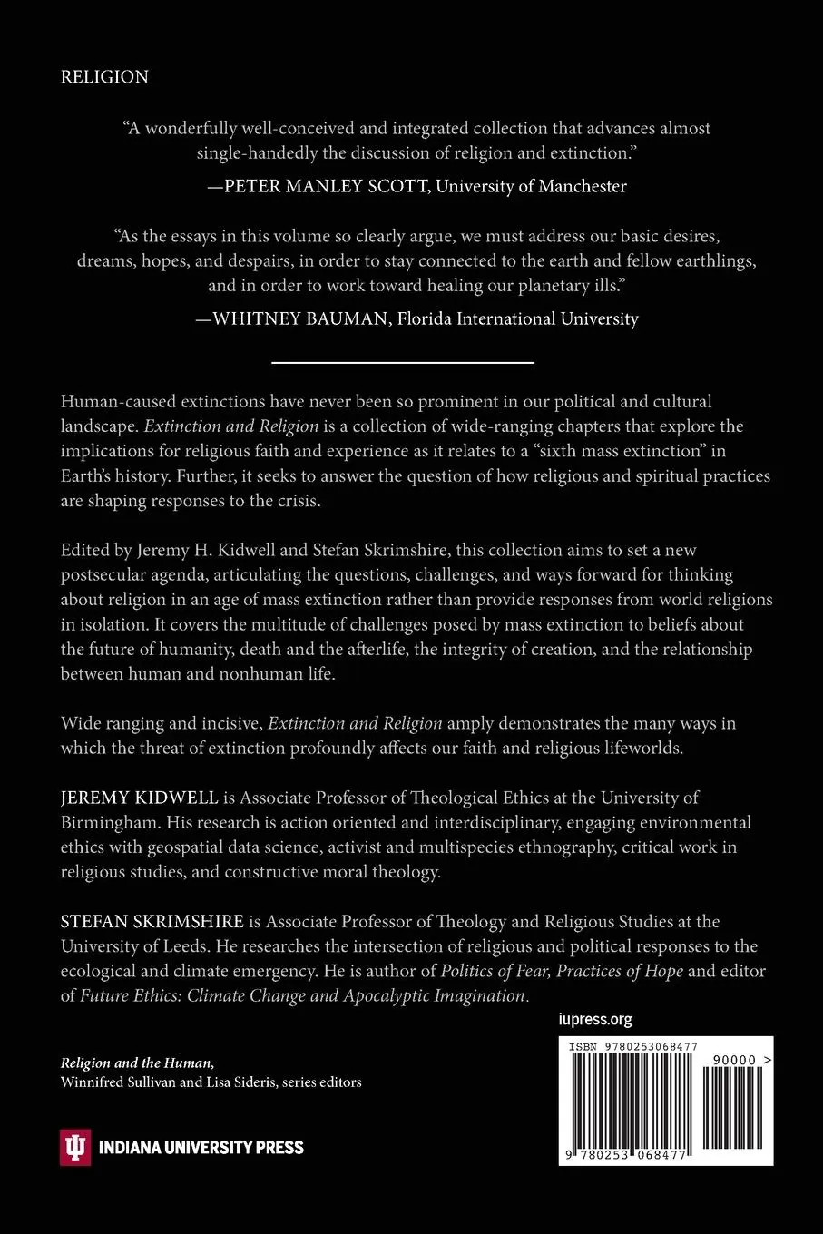 Rückseite: 9780253068477 | Extinction and Religion | J. Kidwell | Taschenbuch | Englisch | 2024