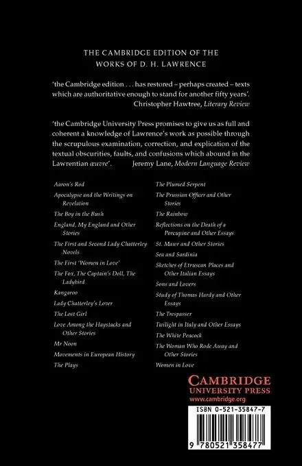 Rückseite: 9780521358477 | Reflections on the Death of a Porcupine and Other Essays | Lawrence
