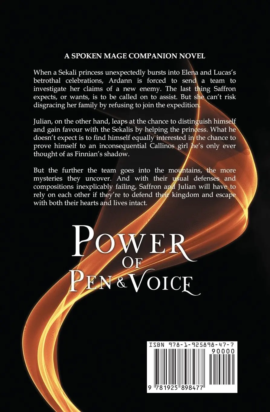 Rückseite: 9781925898477 | Power of Pen and Voice | A Spoken Mage Companion Novel | Cellier
