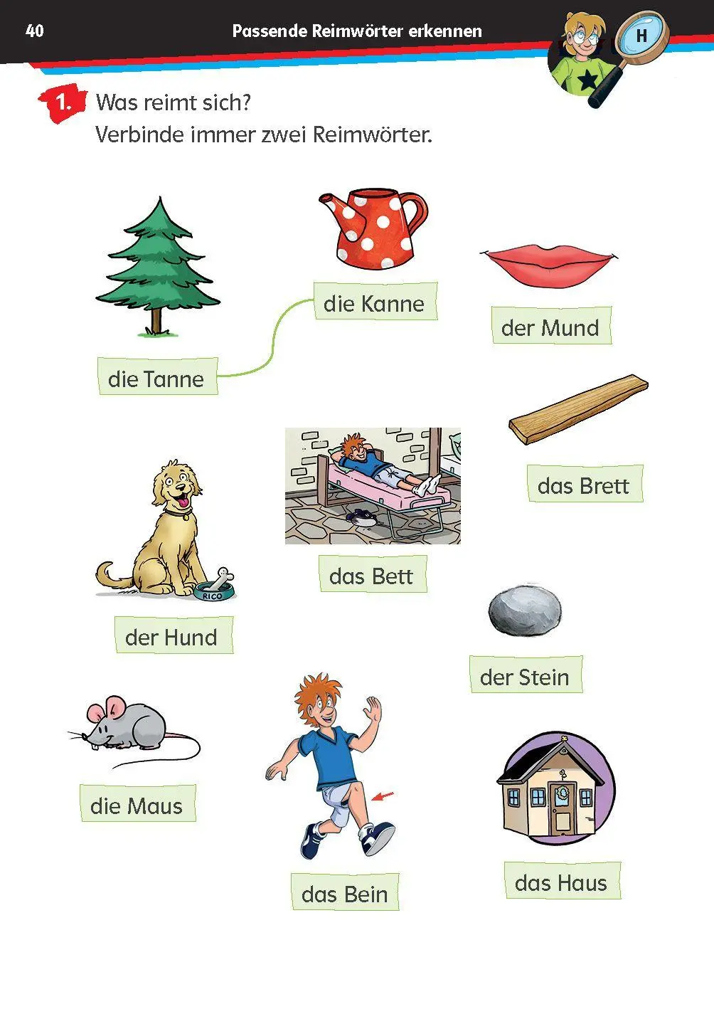 Bild: 9783129498477 | Die drei ??? Kids: Mein Übungsheft Deutsch 1. Klasse - Lesen lernen