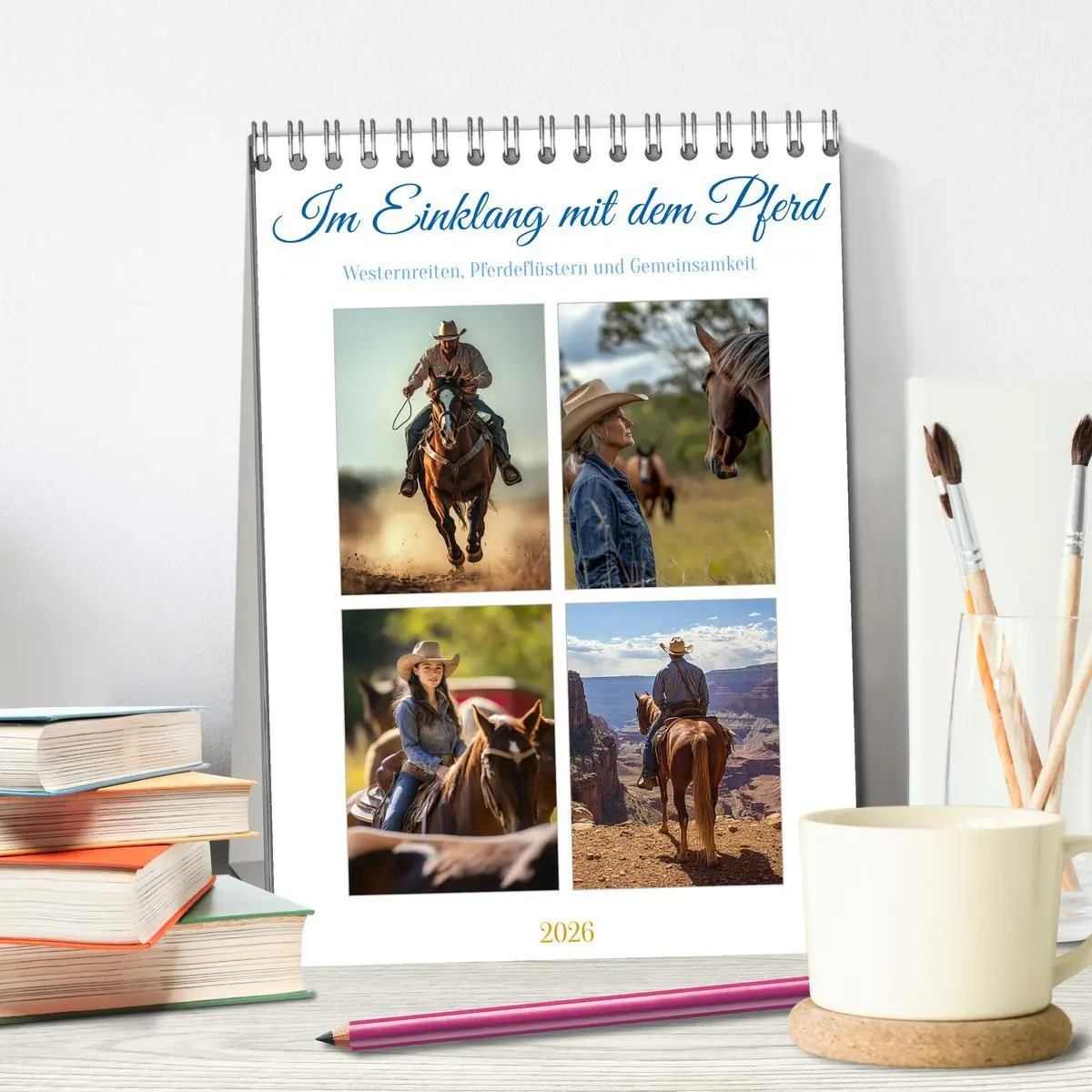 Bild: 9783457258477 | Im Einklang mit dem Pferd (Tischkalender 2026 DIN A5 hoch),...