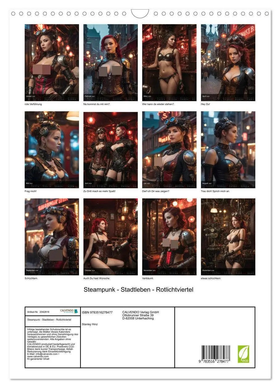 Bild: 9783516278477 | Steampunk - Stadtleben - Rotlichtviertel (Wandkalender 2026 DIN A3...