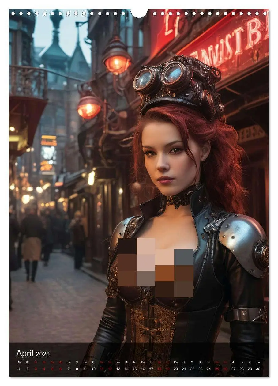 Bild: 9783516278477 | Steampunk - Stadtleben - Rotlichtviertel (Wandkalender 2026 DIN A3...