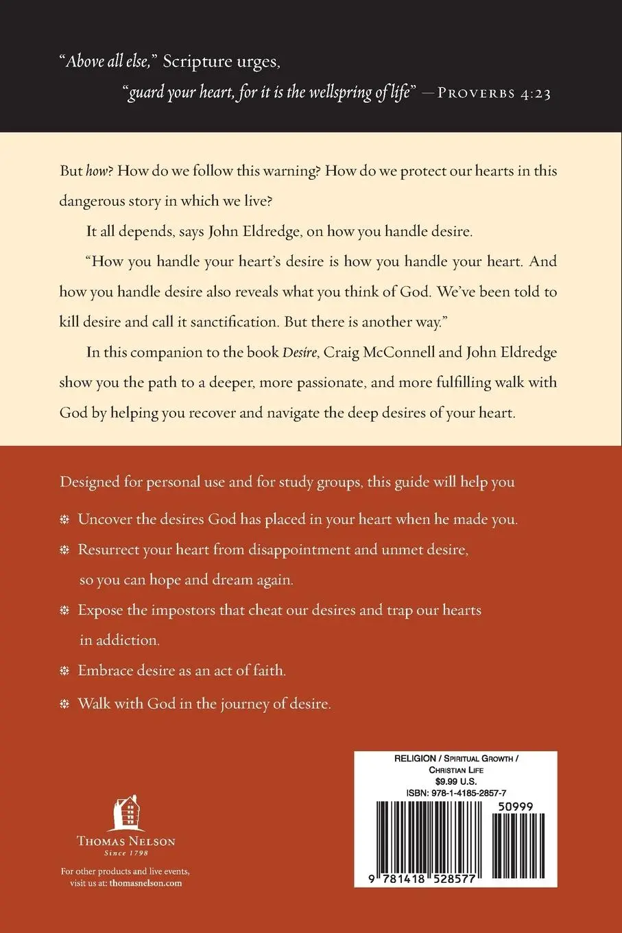 Rückseite: 9781418528577 | Desire Study Guide | John Eldredge | Taschenbuch | Englisch | 2007