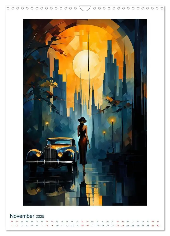 Bild: 9783383828577 | ART DECO City (Wandkalender 2025 DIN A3 hoch), CALVENDO Monatskalender