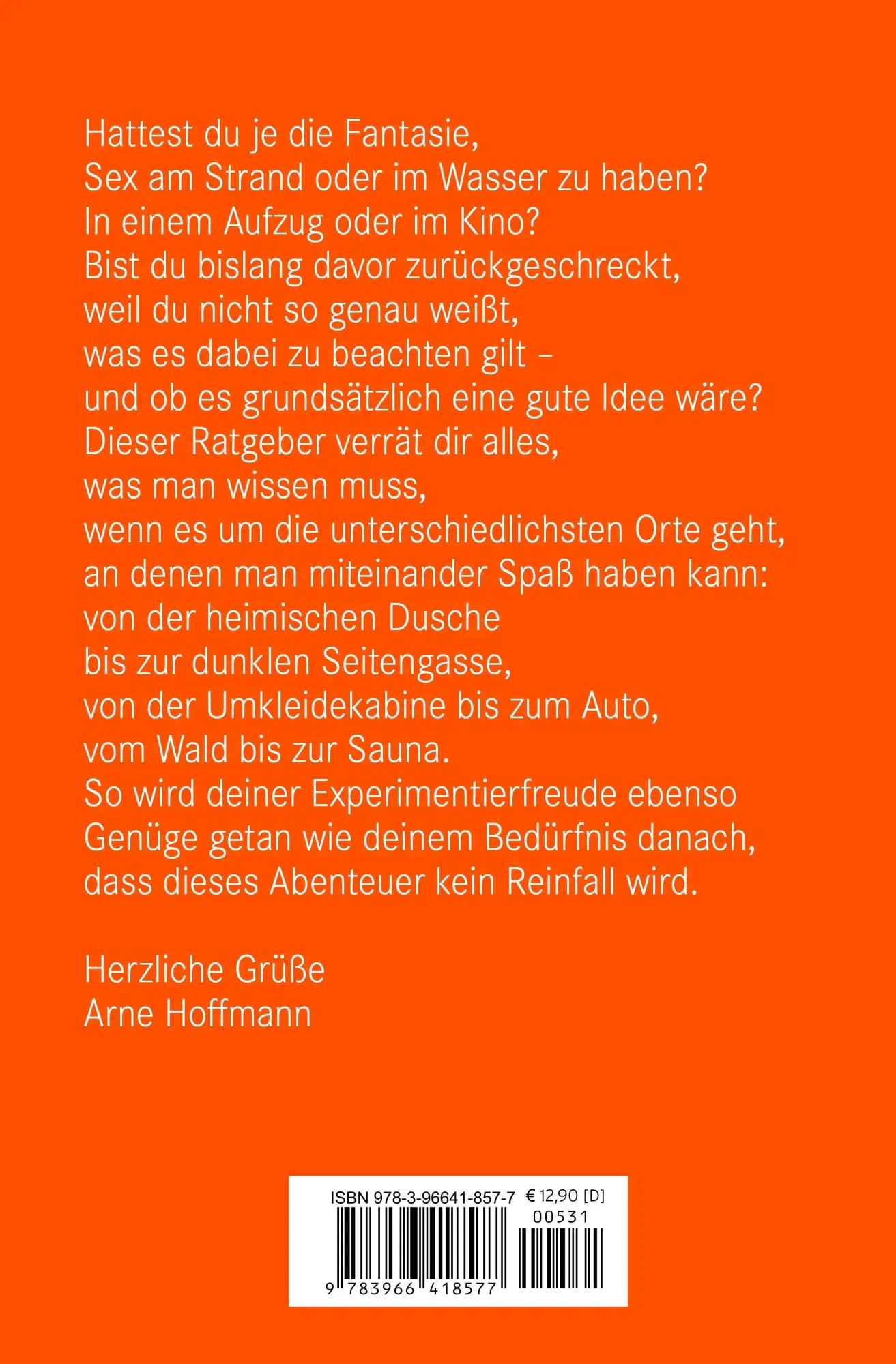 Bild: 9783966418577 | Quickies Erotischer Ratgeber | Sex an ungewöhnlichen Orten | Hoffmann