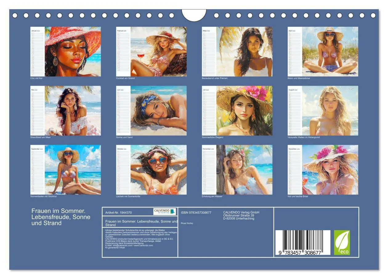 Bild: 9783457308677 | Frauen im Sommer. Lebensfreude, Sonne und Strand (Wandkalender 2026...